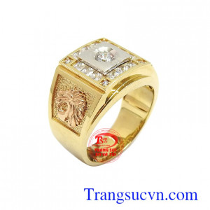 Nhẫn nam vàng 18k đẳng cấp mẫu mã đẹp, chất lượng cao