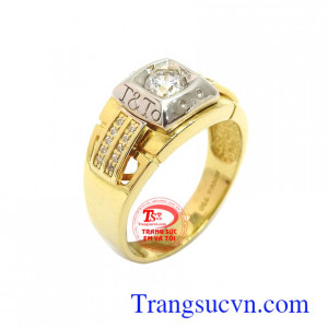 Nhẫn nam vàng 18k mạnh mẽ bền đẹp, chất lượng, mẫu mã độc đáo, tinh xảo