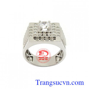 Nhẫn nam vàng trắng là món quà ý nghĩa cho người yêu thương