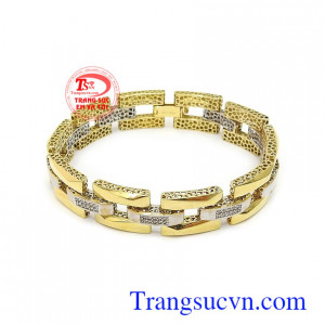 Lắc tay vàng nam 18k sang trọng mẫu mã đẹp, chất lượng cao, chế tác tinh xảo, độc đáo