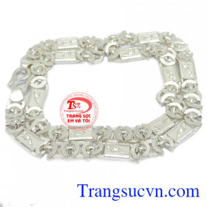 Dây chuyền nam bạc quyền lực