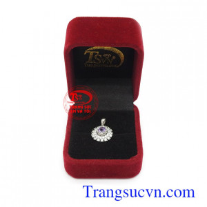 Mặt dây thạch anh tím cát khí
