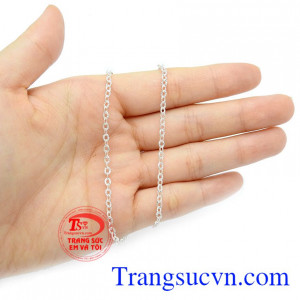 Dây chuyền bạc bé gái, bảo hành 6 tháng.