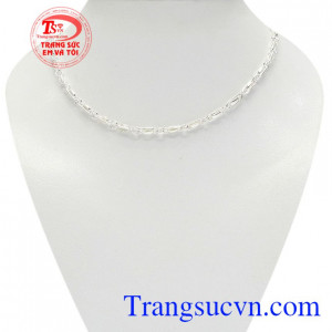 Dây chuyền bạc bé trai