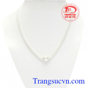 Dây chuyền bạc trẻ em thông thái được chế tác từ bạc 925