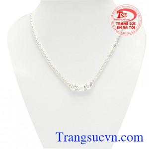 Dây chuyền bạc trẻ em năng động được chế tác từ bạc 925