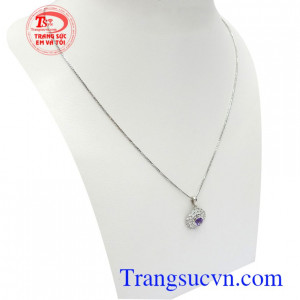 Bộ dây chuyền thạch anh tím cát khí mang lại nét dịu dàng, sang trọng, quý phái và thời trang cho phái đẹp