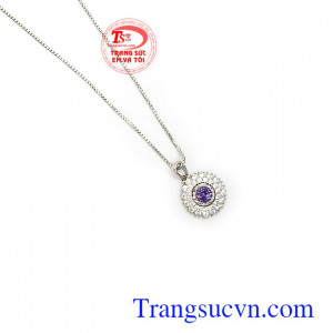 Bộ dây chuyền vàng tây gắn đá thời trang, sang trọng và đẳng cấp