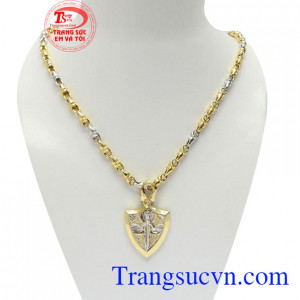 Bộ dây chuyền vàng nam phong cách là sản phẩm đẹp được các bạn nam yêu thích