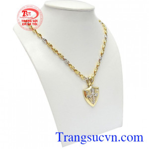 Bộ dây chuyền vàng nam phong cách chất lượng đảm bảo, uy tín