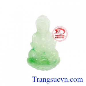 Mặt quan âm cẩm thạch bình an là sản phẩm được chế tác công nghệ cao tinh xảo từ ngọc cẩm thạch