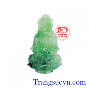 Mặt quan âm cẩm thạch từ bi là sản phẩm từ ngọc cẩm thạch thiên nhiên