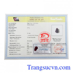 Tỳ hưu Ruby ép vỉ tài lộc