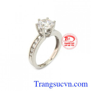 Nhẫn nữ Korea 10k tinh xảo nhập khẩu nguyên chiếc bền đẹp, chất lượng