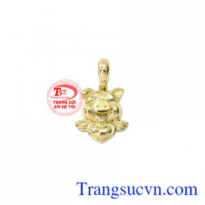 Mặt dây heo nhỏ Korea 10k được sản xuất bằng công nghệ cao nhập khẩu hoản toàn từ Hàn Quốc