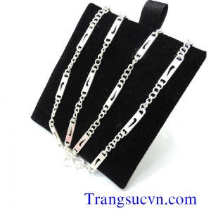 Dây chuyền bạc chữ đẹp thanh toán an toàn.