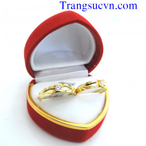 Nhẫn cưới vàng tây đẹp 