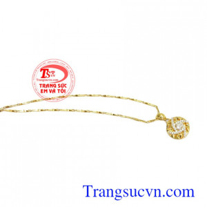 Bộ dây chuyền nữ vàng xinh xắn