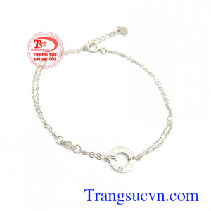 Lắc tay vàng Korea thời trang thiết kế độc đáo, phù hợp phong cách phái đẹp, tôn lên nét quý phái, dịu dàng và sang trọng