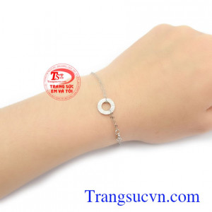 Lắc tay vàng trắng Korea là món quà ý nghĩa cho người yêu thương