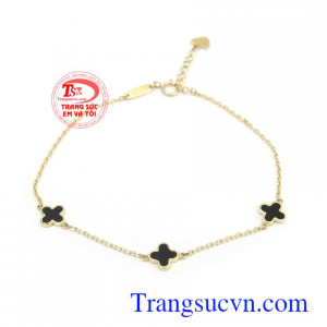 Lắc tay vàng Korea xinh xắn vàng 10k nhập khẩu bền đẹp, chất lượng