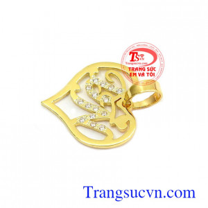 Mặt dây chữ tình yêu vàng 10k, bảo hành 6 tháng, giao hàng nhanh trên toàn quốc