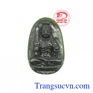 Phật bản mệnh tuổi dậu ngọc nephrite là sản phẩm ngọc cẩm thạch thiên nhiên, sản phẩm được chế tác tinh tế, đẹp