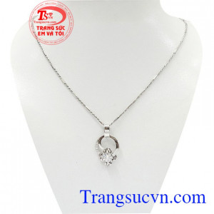 Bộ dây hoa Korea vàng trắng 10k là món quà ý nghĩa dành tặng bạn nữ