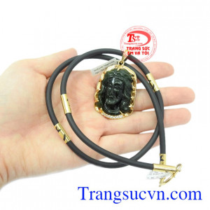 Bộ mặt dây Chúa bọc vàng đẹp.