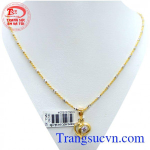 Bộ nữ trang trái tim đá đẹp chất lượng giao hàng trên toàn quốc.