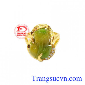 Sản phẩm thích hợp làm quà tặng cho người thân và bạn bè,Bộ trang sức tỳ hưu 14k phú quý
