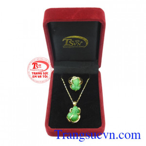 Bộ trang sức tỳ hưu 14k