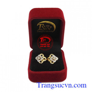 Bông tai 10k hoa lồng