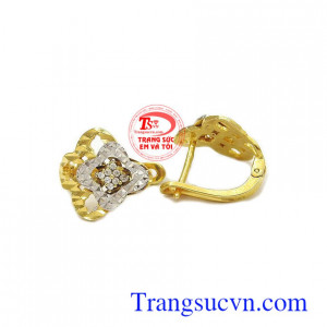 Bông tai 10k, bảo hành 6 tháng, giao hàng nhanh trên toàn quốc, Bông tai 10k hoa lồng