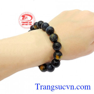 Chuỗi tay thạch anh mắt hổ thiên nhiên màu sắc độc đáo, thời trang, phong cách