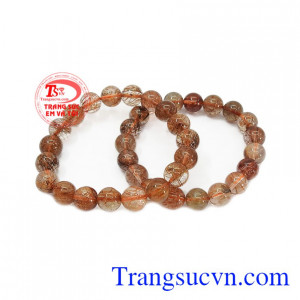 Chuỗi tay thạch anh tóc thiên nhiên đẹp