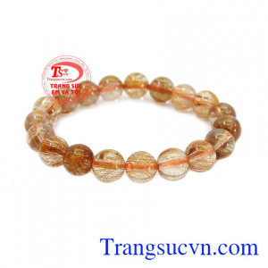 Chuỗi tay thạch anh tóc 9 ly thích hợp dành tặng cho người thân và bạn bè.