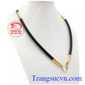 Sản phẩm chế tác vàng màu, dây cao su phong cách cho nam, giao hàng toàn quốc,bảo hành 6 tháng