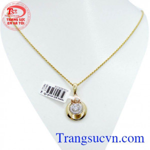 Dây chuyền mặt dây nữ tình yêu đẹp.