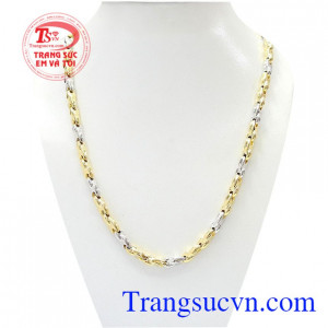 Dây chuyền nam nhập khẩu Italy được chế tác từ chất liệu vàng tây 10k bền đẹp