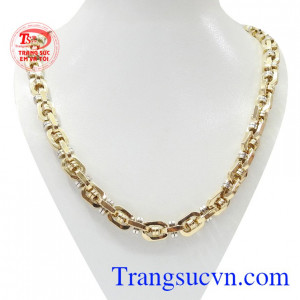 Dây chuyền nam vàng tây sang trọng