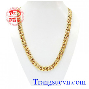 Dây chuyền nam trơn được chế tác từ vàng 10k