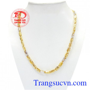 Dây chuyền nam vàng lồng được chế tác từ vàng 10k, thiết kế tinh xảo