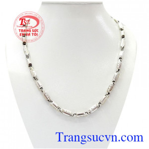Dây chuyền nam vàng trắng sáng bóng tinh tế,đảm bảo chất lượng Uy tín