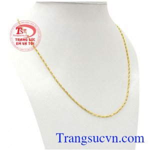 Sản phẩm chế tác từ vàng 10k bền đẹp chắc chắn, Dây chuyền nữ mắt vàng