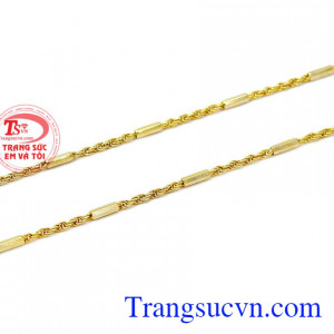Dây chuyền nữ vàng đẹp được kiểm định chất lượng, đảm bảo uy tín,