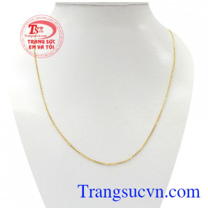 Dây chuyền nữ vàng mảnh vàng 10k thời trang