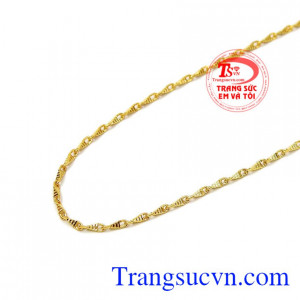 Dây chuyền nữ yêu thương chế tác từ vàng 14k, sản phẩm tinh tế chất lượng
