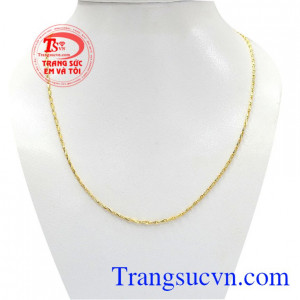 Dây chuyền nữ yêu thương, dây chuyền vàng sản xuất 10k nhỏ xinh cho phái nữ nhân dịp đặc biệt 8/3