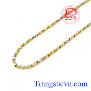 Dây chuyền đa dạng mẫu dây vàng và kiểu phù hợp mọi lứa luổi có thể đeo làm tôn lê sự tinh tế và lịch lãm cho bản thân, Dây chuyền vàng tây hợp